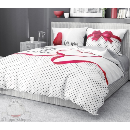 White & gray romantic Holland bedding set 180x200 