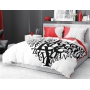 Romantic red white bedding set  200x220