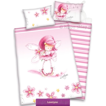 Lovelynn little pink fairy baby bed set