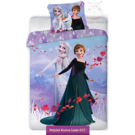 Disney Frozen Anna & Elsa kids bedding 140x200 or 150x200, violet-blue