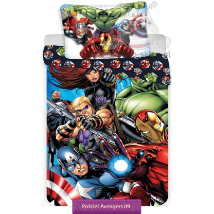 Marvel Avengers superhero bedding 140x200, multicolor
