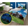 Glow-in-the-dark bedding set with tractor, 135x200 or 140x160 cm