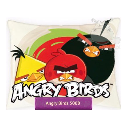 Angry birds large pillowcase 70x80 cm, beige
