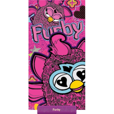 Furby kids beach towel 70x140, violet