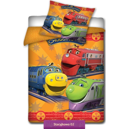 Chuggington Kids Bedding With Young Trains Orange All Sizes