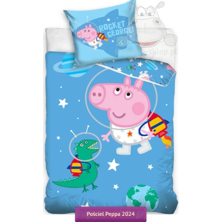 Baby Bedding With George Astronaut From Peppa Pig 100x135 40x60