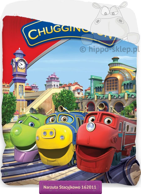 Kids Bedspread With Chuggington Young Trains 140x195 Cm