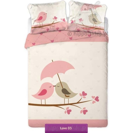Birds in love bedding set 14x0200 or 150x200