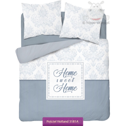Large adult beds set Home sweet Home with double pillowcase