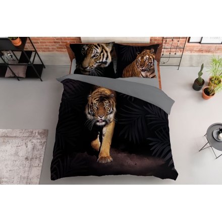 Bengal tiger cotton bedding 220x200 + 2x 70x80