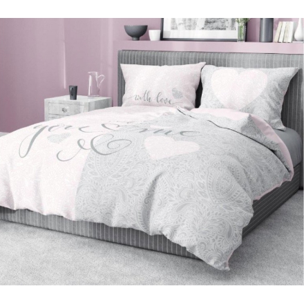 You and Me hearts bed set 200x220 + 2x 70x80