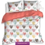Pastel colors bed linen with hearts, Carbotex  