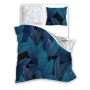 Navy blue bedding with tropical leaves Trendy 140x200 o0r 150x200