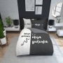 Funny bedding for couples with inscriptions 180x200 or 160x200