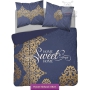 Blue & gold bedding with ornaments 150x200 or 160x200