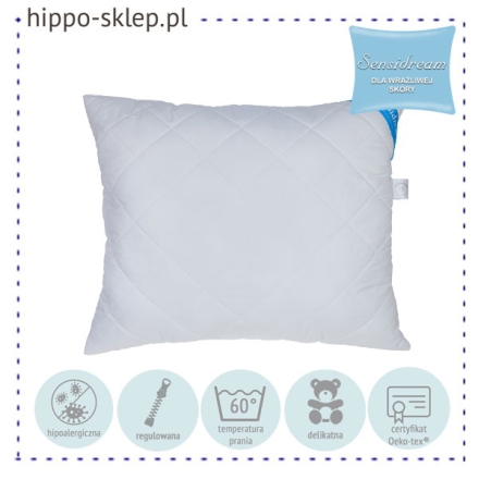 Anti-allergy pillow Sensidream 70x80 Poldaun