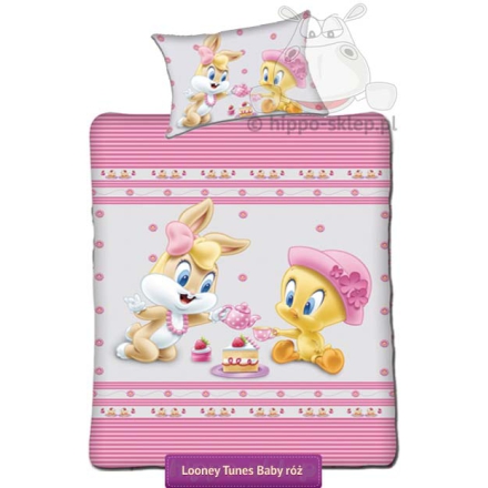 Baby Looney Tunes toddlers bedding 100x135, pink 