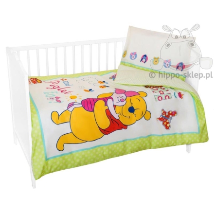 Winnie The Pooh green baby bedding 90x120 olive green