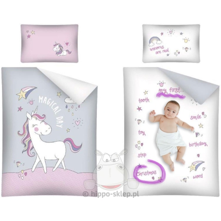 Example for baby sweet photo with bedding background