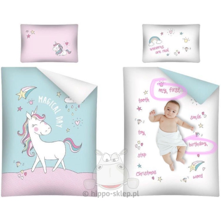 Example for baby sweet photo with bedding background