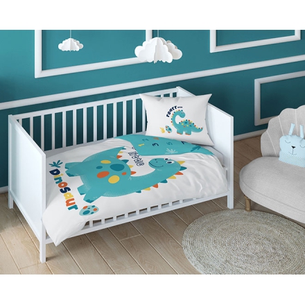 Bamboo baby bedding with dinosaurs 80x120