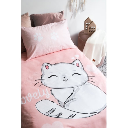 Baby bedding with cat meow-meow