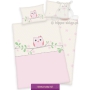Baby bedding pink owl 100x135 or 90x130