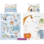 Birth certificate backgrounds with animals baby bed linen 90x130