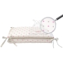 Cot bed protector Be baby, stars in pink and grey, 80x120 or 90x130