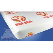 Polish National Soccer team flat sheet, 140x200, white