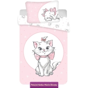Baby bed linen with Marie Cat kitten 100x135, pink
