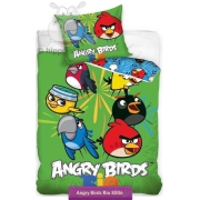 Green Angry Birds Rio bedding set 140x200 or 135x200