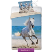 Bedding with gray horse 150x200 or 140x200
