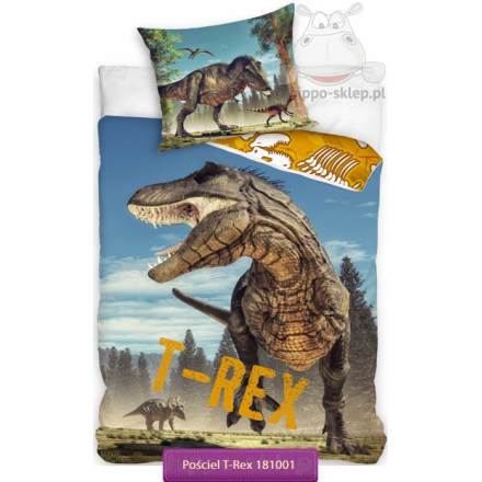 Bedding with dinosaur T-rex 140x200