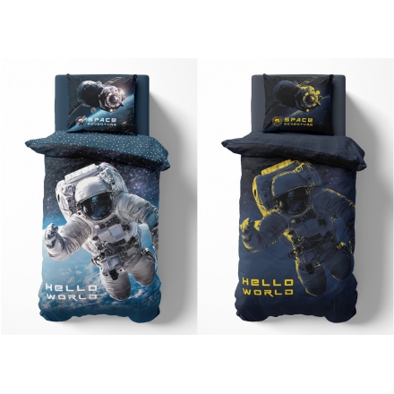 Astronaut in space bed inen with glowing in the dark elements 120x160, 120x180, 140x160