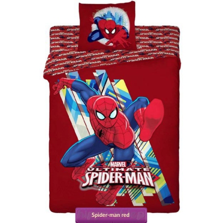 Ultimate Spider-man bedding 140x200, red 