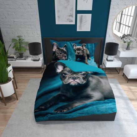 French Bulldog bed linen 150x200 + 2x 50x60 cm