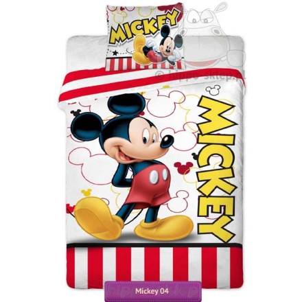 Kids bedding with Disney Mickey Mouse stripe, Jerry Fabrics, 8592753002513