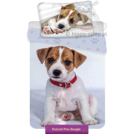 Bedding with Jack Russell puppy dog 140x200 or 120x160