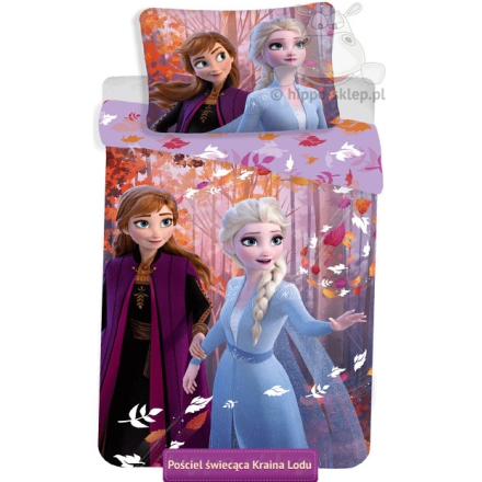 Disney Frozen 2 glowing in the dark bedding for girls 100x160, 120x160, 140x180 cm 