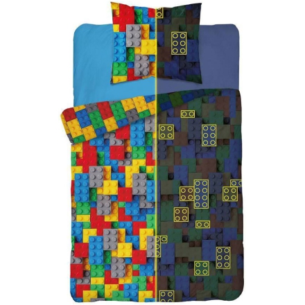 Bed linen with colored blocks 120x160, 140x180 or 140x160