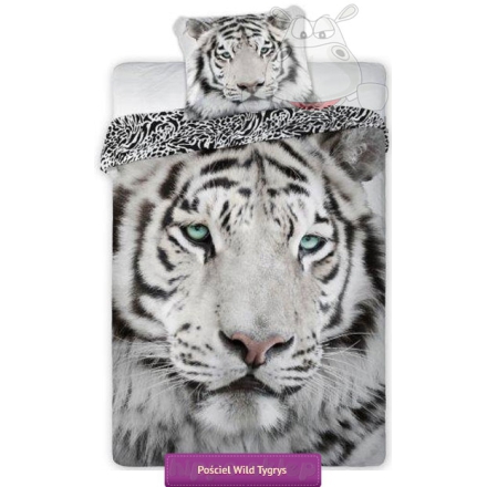 Wild bleached tiger bed set 140x200 or 150x200