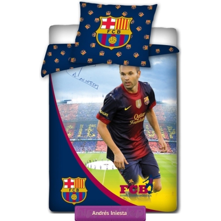 Andres Iniesta football bedding FCB 1007 FC Barcelona