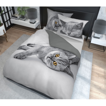 Bedding set with a gray 