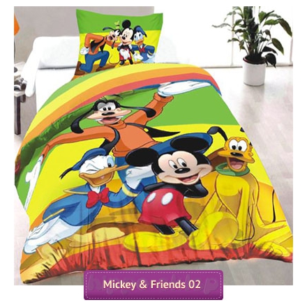 Kids bedding Mickey & friends Disney 140x200 Jerry Fabrics