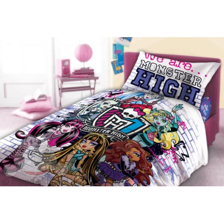 Kids bedding Monster high inw white and violet 160x200
