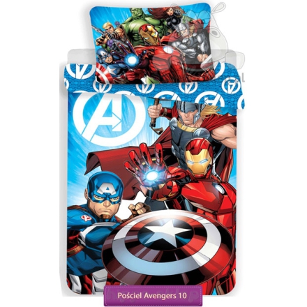 Marvel Avengers glow in the dark bedding 140x200 or 135x200, blue
