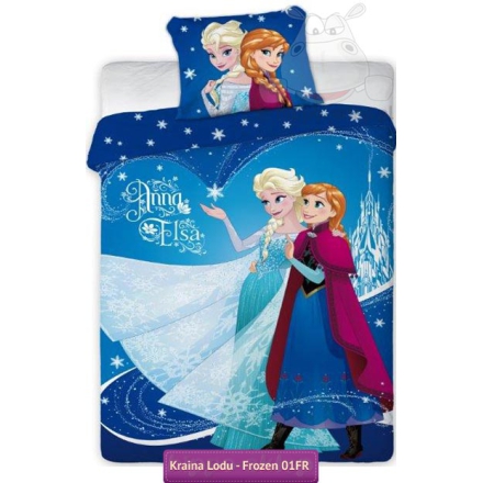 Kids bedding Disney Frozen 140x200 + 50x60 blue
