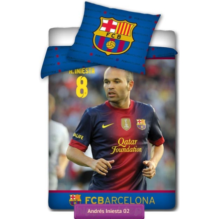 Andres Iniesta licensed bedding set FCB 3004 FC Barcelona 