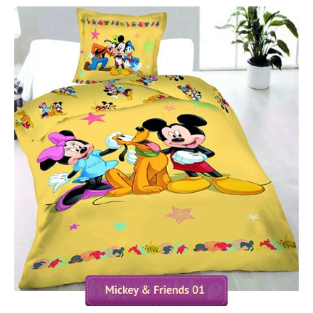 Bedding Disney Mickey Minnie and Pluto 140x200 Jerry Fabrics